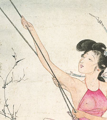 渭滨-胡也佛的仕女画和最知名的金瓶梅秘戏图